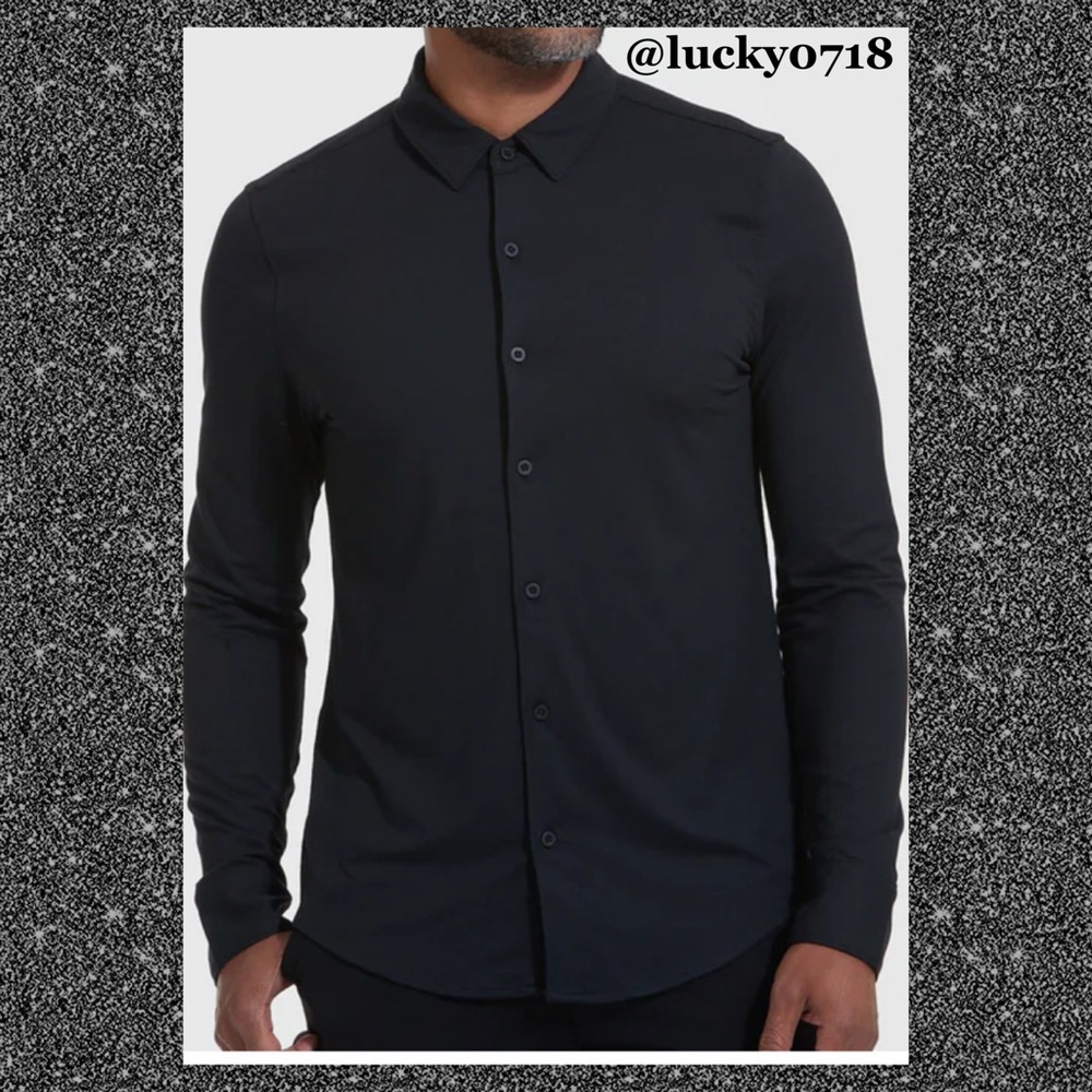 True Classic Men’s NWT Black Long Sleeve Do It All Comfort Shirt Sz S